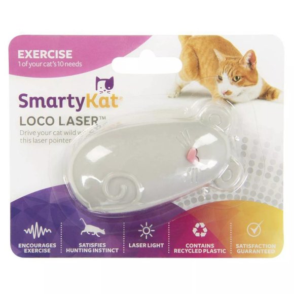 Smartykat Loco Laser Exercise Electronic Light Cat Toy - Grey - Picture 1 of 5